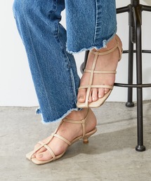 PAPILLONNER | ヒールなのに走れる/ストラップサンダル【PAPILLONNER/パピヨネ】(サンダル)