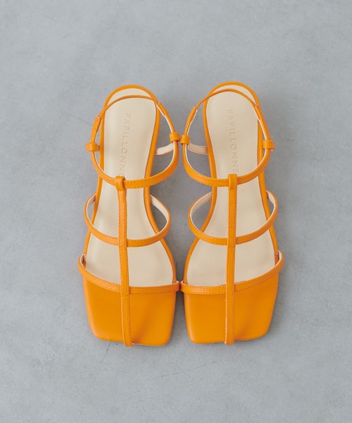 PAPILLONNER（パピヨネ）の「【OT】ヒールなのに走れる/ストラップサンダル/PAPILLONNER/パピヨネ（サンダル・レディース・ベージュ/オレンジ・36/37/38）」の5枚目の写真