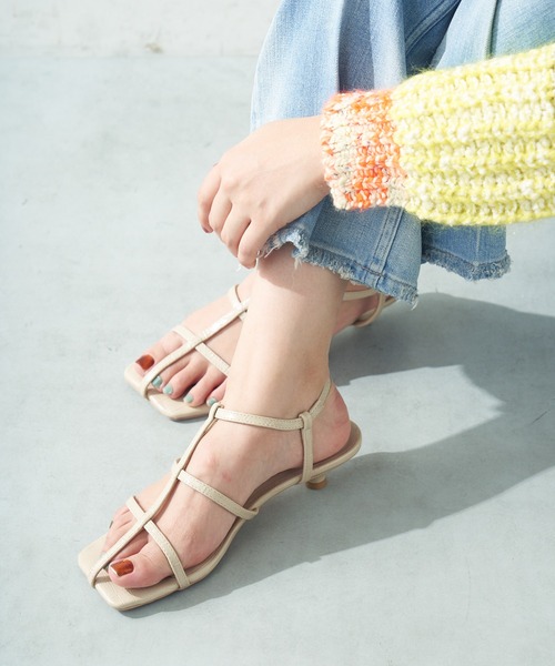 PAPILLONNER（パピヨネ）の「【OT】ヒールなのに走れる/ストラップサンダル/PAPILLONNER/パピヨネ（サンダル・レディース・ベージュ/オレンジ・36/37/38）」の13枚目の写真