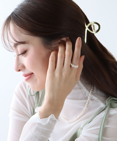 BLUEEAST（ブルーイースト）の「淡水パールリング（リング・レディース・オフホワイト・FREE）」の4枚目の写真