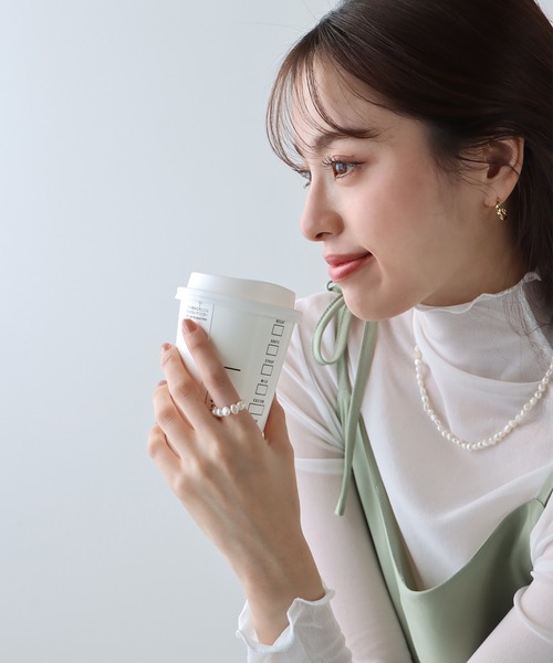 BLUEEAST（ブルーイースト）の「淡水パールリング（リング・レディース・オフホワイト・FREE）」の5枚目の写真