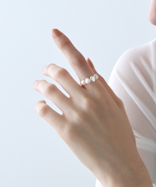 BLUEEAST（ブルーイースト）の「淡水パールリング（リング・レディース・オフホワイト・FREE）」の10枚目の写真