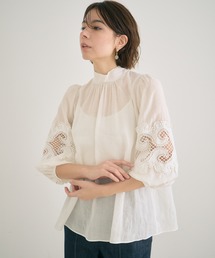 ANAYI | ラミーコットンシシュウ　ブラウス(シャツ/ブラウス)