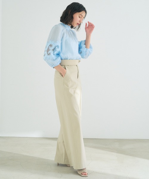 ANAYI（アナイ）の「【雑誌掲載】ラミーコットンシシュウ ブラウス