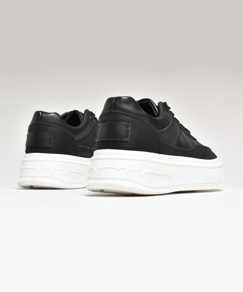 SVEC（シュベック）の「チャンキー ボリュームソール レトロ 厚底 ローテクスニーカー（スニーカー・レディース・ブラック/グリーン/ブラック×ブラック/ホワイト・39/40/38/37/36）」の19枚目の写真