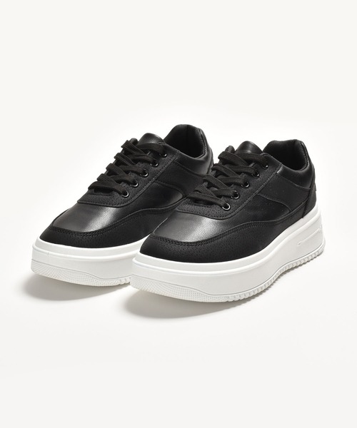 SVEC（シュベック）の「チャンキー ボリュームソール レトロ 厚底 ローテクスニーカー（スニーカー・レディース・ブラック/グリーン/ブラック×ブラック/ホワイト・39/40/38/37/36）」の18枚目の写真