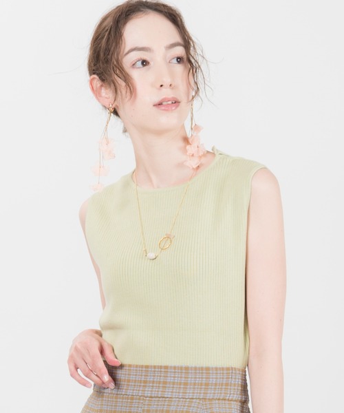 LAYMEE(レイミー)の「Swift 2way knit / スウィフト2wayニット(ニット/セーター・レディース・ミント/ピンクベージュ/グレー系その他/ブラック・FREE)」の13枚目の写真