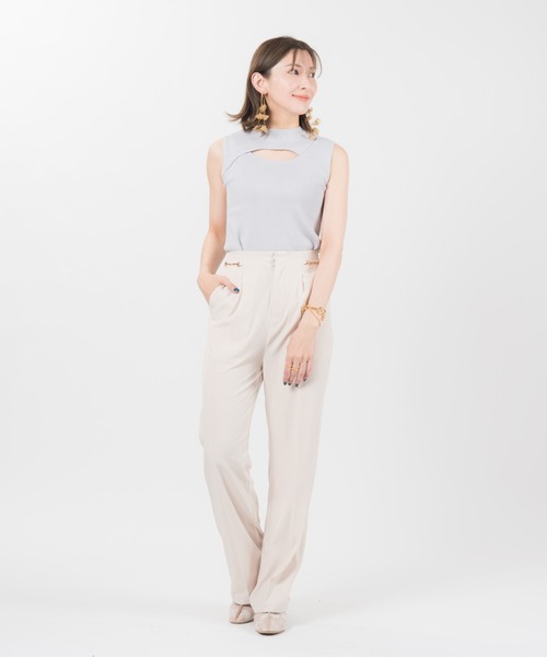 LAYMEE(レイミー)の「Swift 2way knit / スウィフト2wayニット(ニット/セーター・レディース・ミント/ピンクベージュ/グレー系その他/ブラック・FREE)」の19枚目の写真