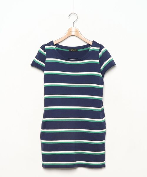 ブランド古着 ボーダー柄ニットワンピース ワンピース Florent フローレント のファッション通販 Zozoused