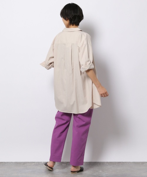 LAKOLE（ラコレ）の「リネンMIXリラックステーパードパンツ / 266022（その他パンツ・レディース・ダークグリーン/ネイビー/ライム/プラム/ライトベージュ・SMALL/MEDIUM/LARGE）」の13枚目の写真