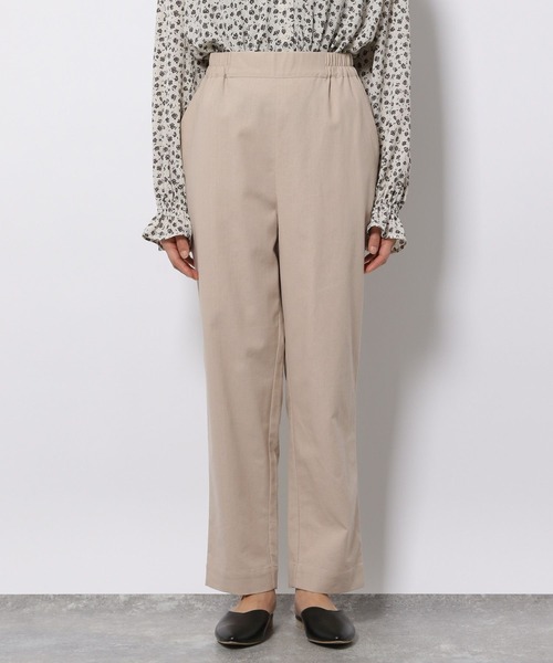 LAKOLE（ラコレ）の「リネンMIXリラックステーパードパンツ / 266022（その他パンツ・レディース・ダークグリーン/ネイビー/ライム/プラム/ライトベージュ・SMALL/MEDIUM/LARGE）」の16枚目の写真