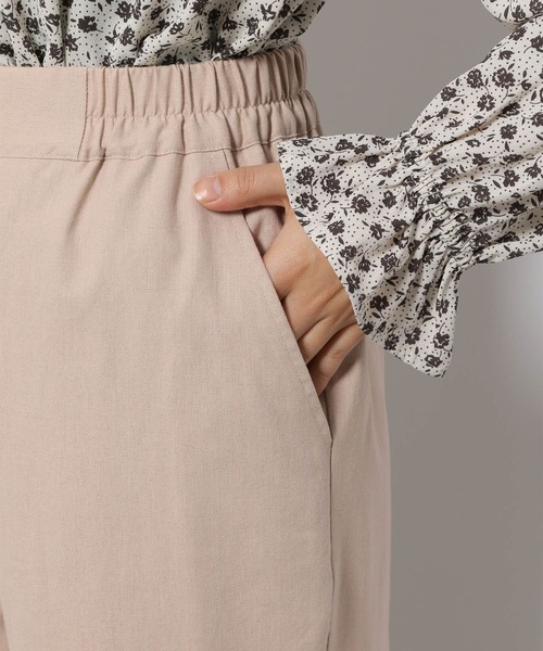 LAKOLE（ラコレ）の「リネンMIXリラックステーパードパンツ / 266022（その他パンツ・レディース・ダークグリーン/ネイビー/ライム/プラム/ライトベージュ・SMALL/MEDIUM/LARGE）」の20枚目の写真