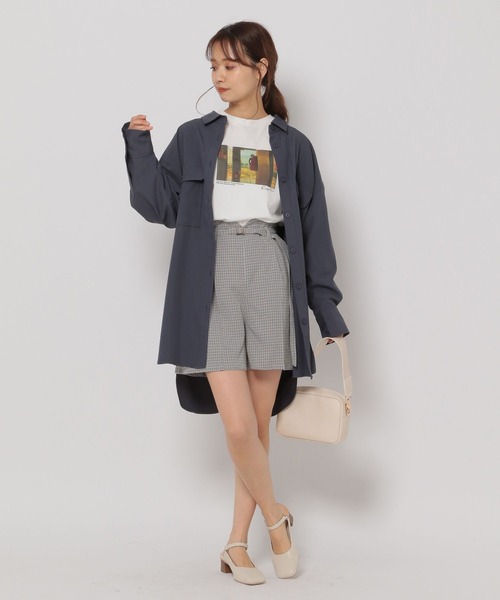 mysty woman（ミスティウーマン）の「無地柄アソートショートパンツ 269107（その他パンツ・レディース・ベージュ/ライトグリーン/ブラック系/ベージュ系・FREE）」の7枚目の写真