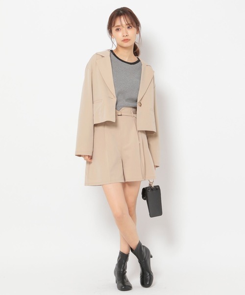 mysty woman（ミスティウーマン）の「無地柄アソートショートパンツ 269107（その他パンツ・レディース・ベージュ/ライトグリーン/ブラック系/ベージュ系・FREE）」の8枚目の写真