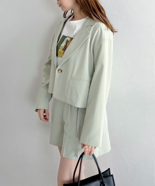 mysty woman（ミスティウーマン）の「無地柄アソートショートパンツ 269107（その他パンツ・レディース・ベージュ/ライトグリーン/ブラック系/ベージュ系・FREE）」の11枚目の写真