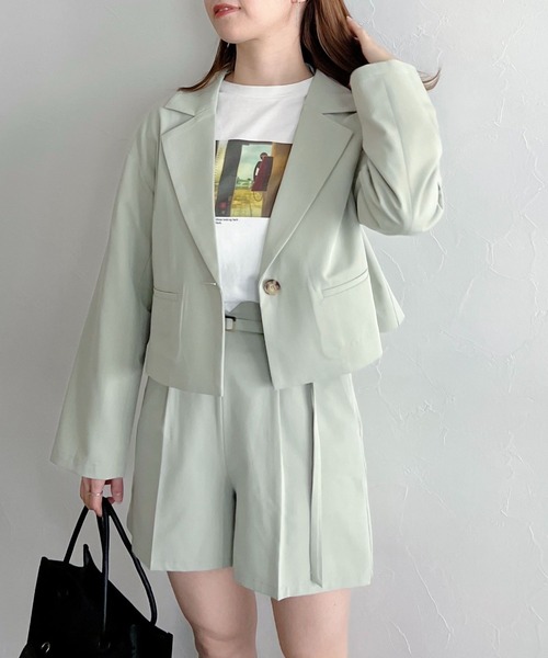 mysty woman（ミスティウーマン）の「無地柄アソートショートパンツ 269107（その他パンツ・レディース・ベージュ/ライトグリーン/ブラック系/ベージュ系・FREE）」の12枚目の写真