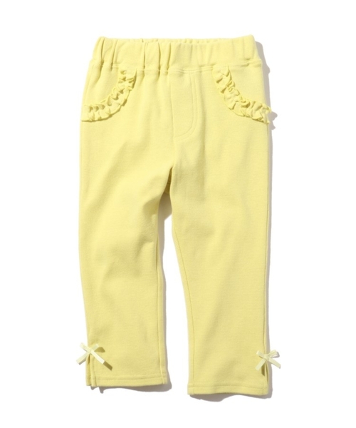 SHOO・LA・RUE（シューラルー）の「◆【90-130cm】カットフライス七分丈フリルパンツ（その他パンツ・キッズ・ライトブルー/ライトパープル/ピンク系その他/レモンイエロー/ピンク系/ブラック系1・09/11/10/12/13）」の4枚目の写真