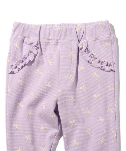 SHOO・LA・RUE（シューラルー）の「◆【90-130cm】カットフライス七分丈フリルパンツ（その他パンツ・キッズ・ライトブルー/ライトパープル/ピンク系その他/レモンイエロー/ピンク系/ブラック系1・09/11/10/12/13）」の9枚目の写真