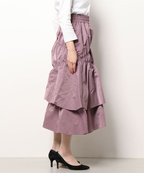 LILIDIA(リリディア)の「ドロストヘムSK(スカート・レディース・ライトパープル/ブラック・SMALL/MEDIUM)」の3枚目の写真