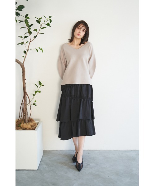 LILIDIA(リリディア)の「ドロストヘムSK(スカート・レディース・ライトパープル/ブラック・SMALL/MEDIUM)」の1枚目の写真