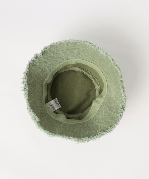 BEAMS HEART（ビームスハート）の「BEAMS HEART / つば先フリンジ バケットハット（ハット・レディース・ブラック/ホワイト系その他5/オリーブ/ベージュ・FREE）」の15枚目の写真