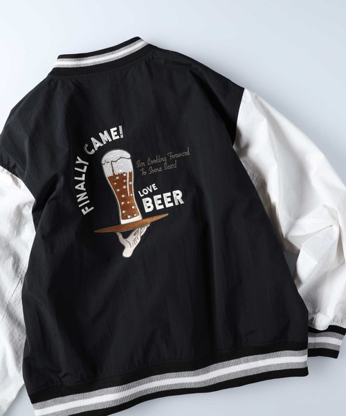 BACK NUMBER（バックナンバー）の「【BACK NUMBER】刺繍スタジャン（スタジャン・メンズ・ブラック/グリーン・M/XL/L）」の11枚目の写真