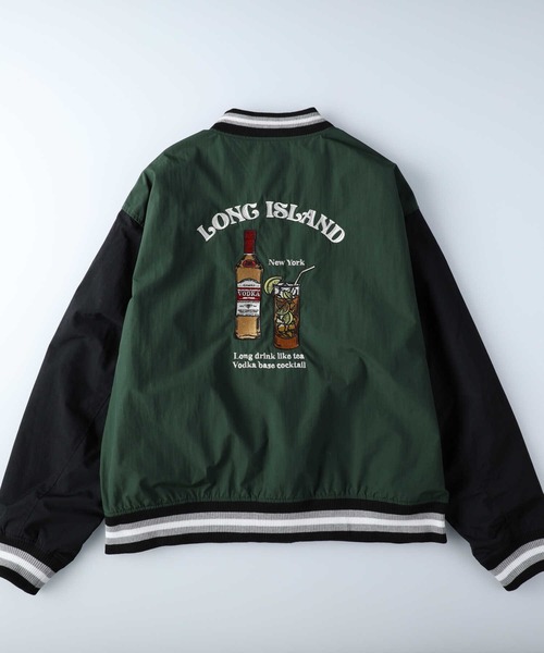 BACK NUMBER（バックナンバー）の「【BACK NUMBER】刺繍スタジャン（スタジャン・メンズ・ブラック/グリーン・M/XL/L）」の19枚目の写真