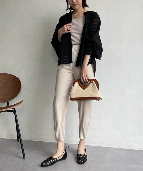 CAPRICIEUX LE'MAGE（カプリシューレマージュ）の「ボーダーレースシャツ（シャツ/ブラウス・レディース・ホワイト/ブラック・FREE）」の13枚目の写真