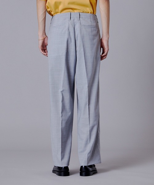 Penguin by Munsingwear（ペンギン バイ マンシングウェア）の「SOLOTEX SUMMER WOOL WIDE PANTS ワイドシルエット メンズ ウェア ロングパンツ ボトムス スポーツウェア（スラックス・メンズ・グレー・L/M/S/XL）」の4枚目の写真