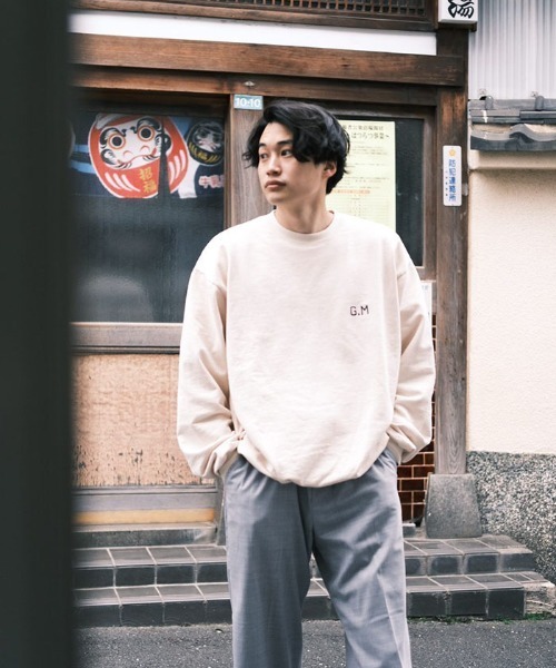 Penguin by Munsingwear（ペンギン バイ マンシングウェア）の「SOLOTEX SUMMER WOOL WIDE PANTS ワイドシルエット メンズ ウェア ロングパンツ ボトムス スポーツウェア（スラックス・メンズ・グレー・L/M/S/XL）」の11枚目の写真