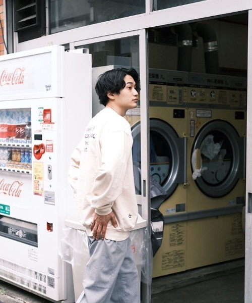 Penguin by Munsingwear（ペンギン バイ マンシングウェア）の「SOLOTEX SUMMER WOOL WIDE PANTS ワイドシルエット メンズ ウェア ロングパンツ ボトムス スポーツウェア（スラックス・メンズ・グレー・L/M/S/XL）」の14枚目の写真