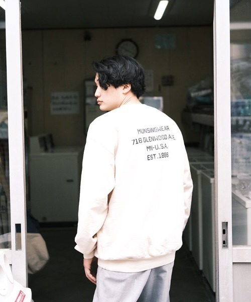 Penguin by Munsingwear（ペンギン バイ マンシングウェア）の「SOLOTEX SUMMER WOOL WIDE PANTS ワイドシルエット メンズ ウェア ロングパンツ ボトムス スポーツウェア（スラックス・メンズ・グレー・L/M/S/XL）」の16枚目の写真