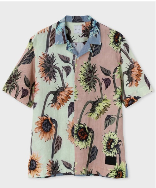 'Sunflower' ミックスアップ オープンカラーシャツ / 123308 282XM（シャツ/ブラウス）｜Paul Smith（ポール