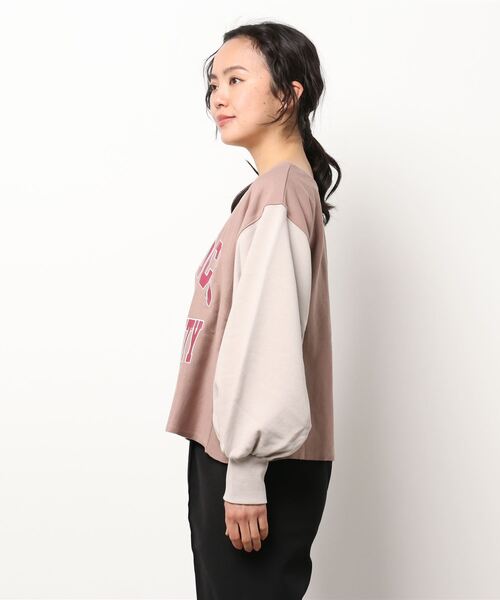 179/WG(イチナナキュウダブルジー)の「ドッキングスウェットプル(スウェット・レディース・グリーン/ブラウン/グレー・FREE)」の4枚目の写真