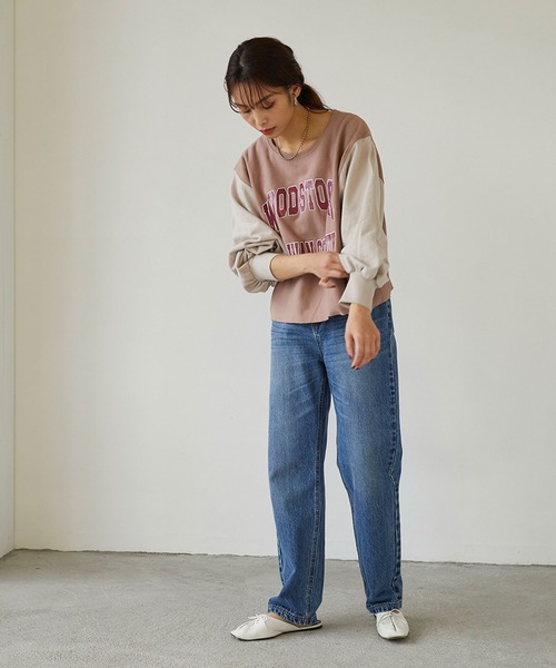 179/WG(イチナナキュウダブルジー)の「ドッキングスウェットプル(スウェット・レディース・グリーン/ブラウン/グレー・FREE)」の16枚目の写真