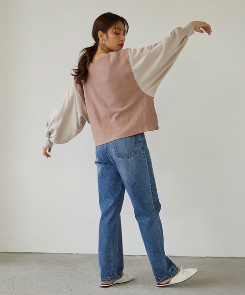 179/WG(イチナナキュウダブルジー)の「ドッキングスウェットプル(スウェット・レディース・グリーン/ブラウン/グレー・FREE)」の17枚目の写真