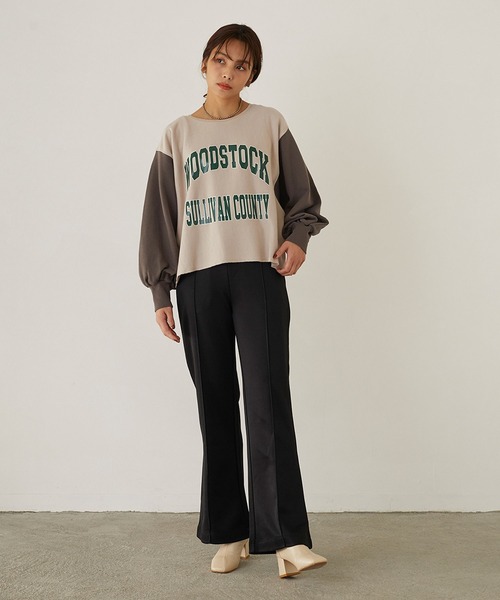 179/WG(イチナナキュウダブルジー)の「ドッキングスウェットプル(スウェット・レディース・グリーン/ブラウン/グレー・FREE)」の18枚目の写真