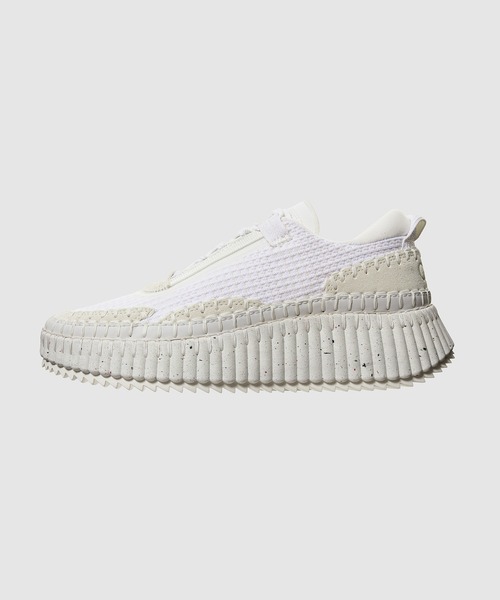 Chloe(クロエ)の「NAMA / スニーカー SUSTAINABLE Low TOP SNEAKER(スニーカー・レディース・ホワイト・38/37/36/35)」の1枚目の写真