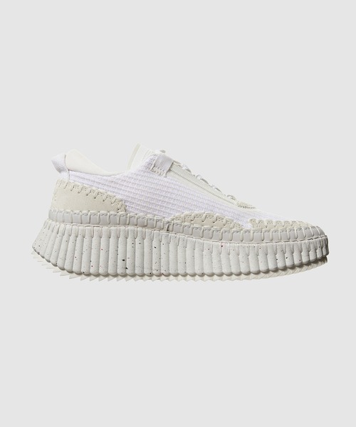 Chloe(クロエ)の「NAMA / スニーカー SUSTAINABLE Low TOP SNEAKER(スニーカー・レディース・ホワイト・38/37/36/35)」の2枚目の写真