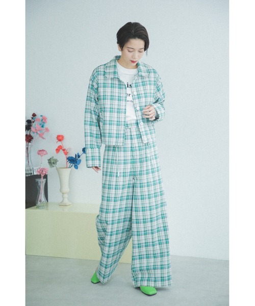 CREOLME(クレオルム)の「(CREOLME)チェッククロップドコーチ CREOLME(クレオルム)の「(CREOLME)チェッククロップドコーチ