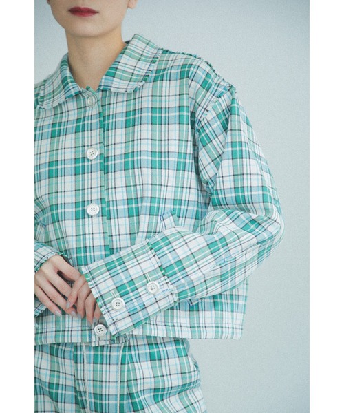 CREOLME(クレオルム)の「(CREOLME)チェッククロップドコーチ CREOLME(クレオルム)の「(CREOLME)チェッククロップドコーチ