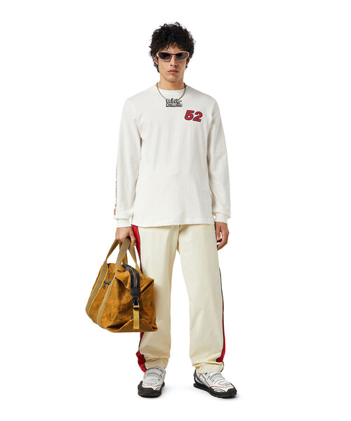 DIESEL（ディーゼル）の「メンズ Tシャツ 長そで（Tシャツ/カットソー・メンズ・ブラック/ホワイト・LARGE/MEDIUM/XXX-LARGE/X-LARGE/SMALL/X-SMALL/XX-LARGE）」の4枚目の写真