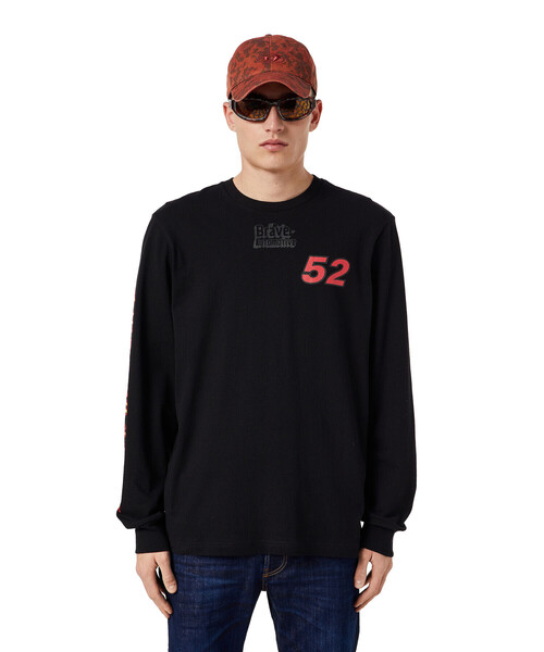 DIESEL（ディーゼル）の「メンズ Tシャツ 長そで（Tシャツ/カットソー・メンズ・ブラック/ホワイト・LARGE/MEDIUM/XXX-LARGE/X-LARGE/SMALL/X-SMALL/XX-LARGE）」の13枚目の写真