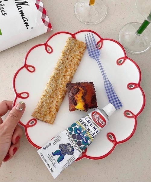 Made in I（メイドインアイ）の「レトロフリルプレート（食器・レディース・レッド・FREE）」の9枚目の写真