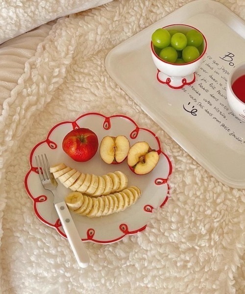 Made in I（メイドインアイ）の「レトロフリルプレート（食器・レディース・レッド・FREE）」の13枚目の写真