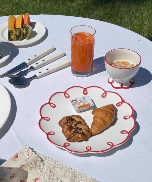 Made in I（メイドインアイ）の「レトロフリルプレート（食器・レディース・レッド・FREE）」の22枚目の写真