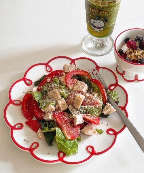 Made in I（メイドインアイ）の「レトロフリルプレート（食器・レディース・レッド・FREE）」の21枚目の写真