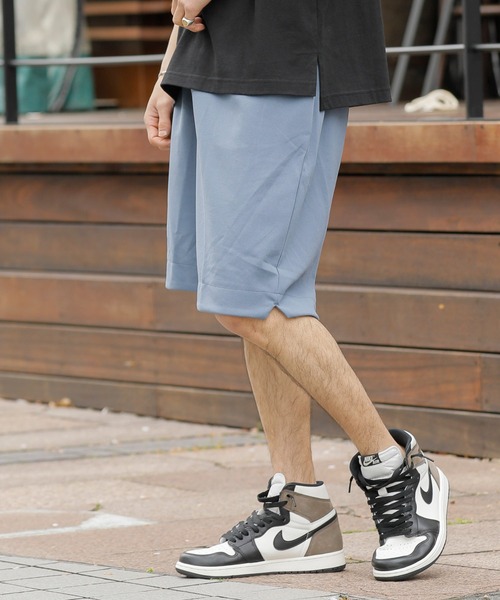 Beno（ビーノ）の「ストレッチカットジョーゼット リラックス ショートパンツ（スウェットパンツ・メンズ・ライトグレー/グレイッシュブルー/ベージュ/ブラック/ネイビー/グレー・XL/L/M/S）」の20枚目の写真