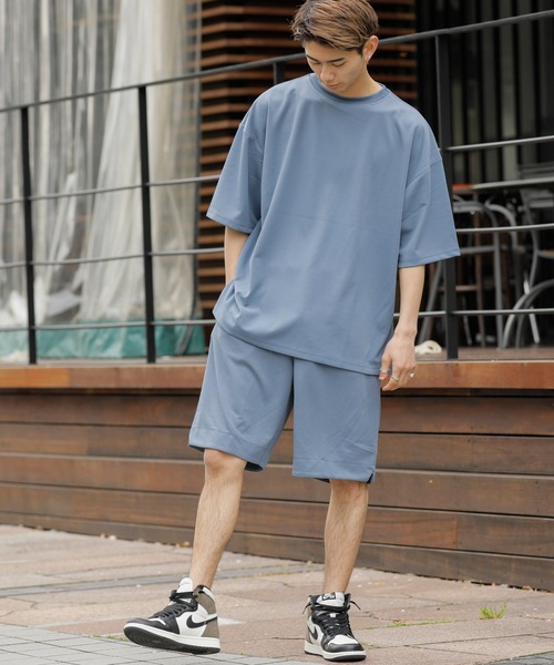 Beno（ビーノ）の「ストレッチカットジョーゼット リラックス ショートパンツ（スウェットパンツ・メンズ・ライトグレー/グレイッシュブルー/ベージュ/ブラック/ネイビー/グレー・XL/L/M/S）」の17枚目の写真