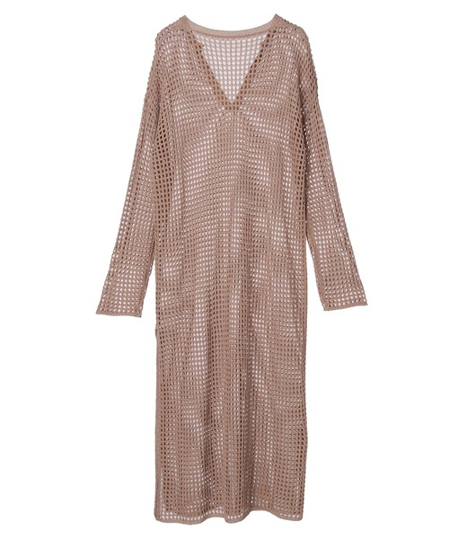 armonia（アルモニーア）の「armonia 透かし編みニットワンピース（ワンピース・レディース・ブラック/ブラウン/オフホワイト・FREE）」の21枚目の写真